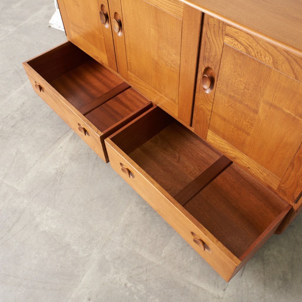 Ercol キャスター サイドボード 英国 ビンテージ アーコール 無垢材