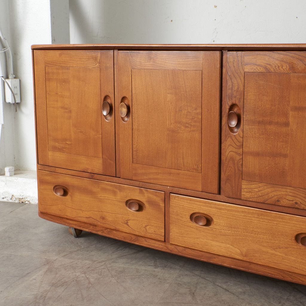 Ercol キャスター サイドボード 英国 ビンテージ アーコール 無垢材