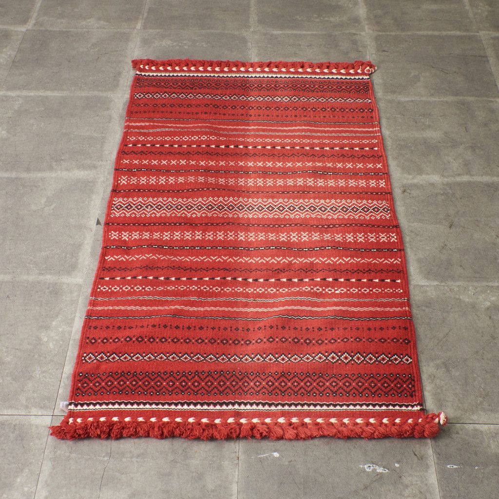 インド 手織り ラグ カーペット 絨毯 ハンドメイド キリム ウール