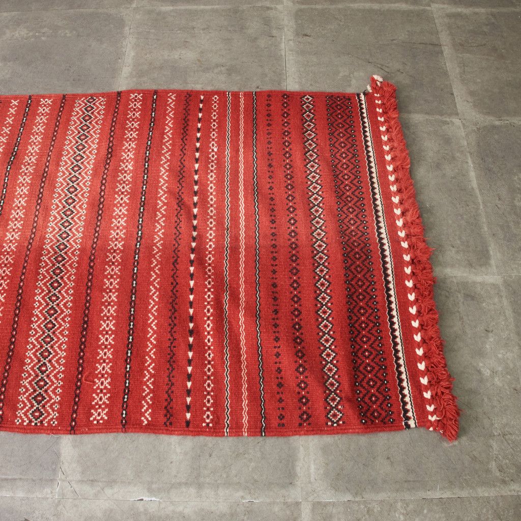 インド 手織り ラグ カーペット 絨毯 ハンドメイド キリム ウール