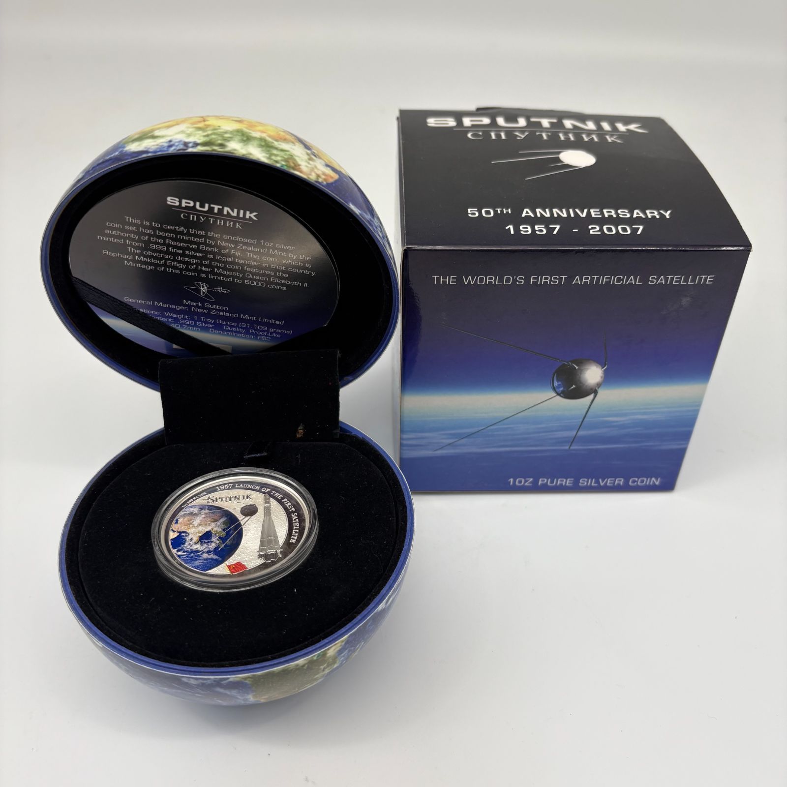 フィジー 2ドル 銀貨 1オンス スプートニク1957年 最初の惑星打ち上げ 2007年発行 [中古] - メルカリ