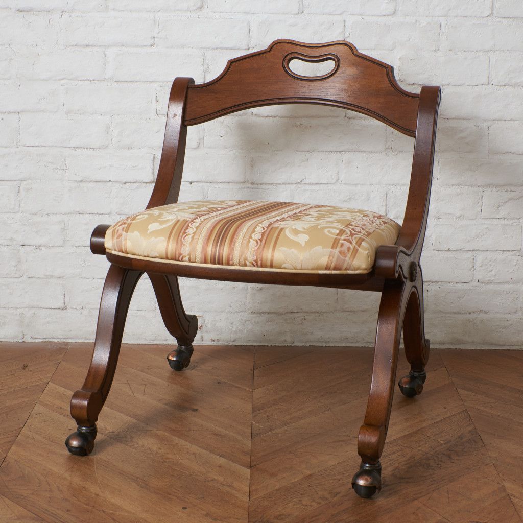 張替済 定15万 Drexel Heritage サイドチェア キャスター ダイニング