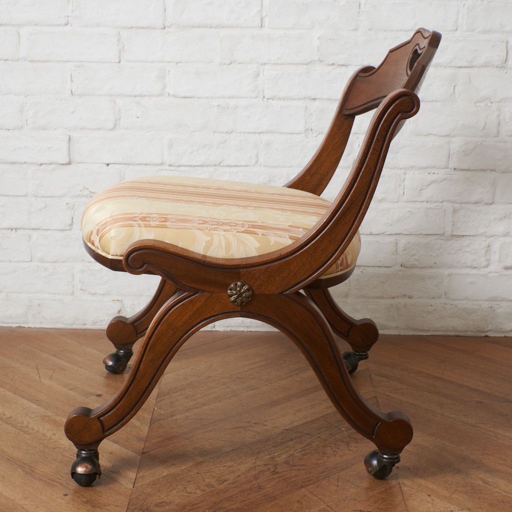 張替済 定15万 Drexel Heritage サイドチェア キャスター ダイニング