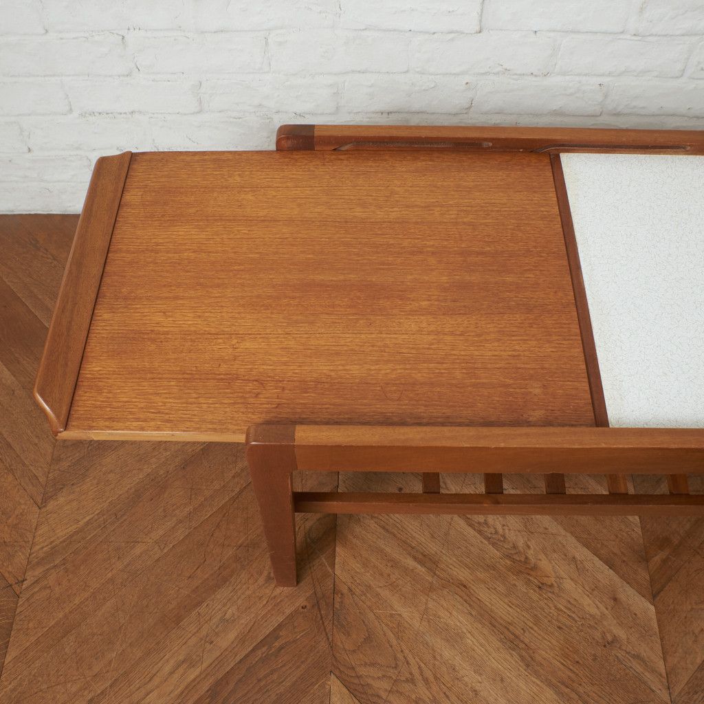 英国ビンテージ　Remploy コーヒーテーブル Remploy スライディングトップ ヴィンテージ コーヒーテーブル