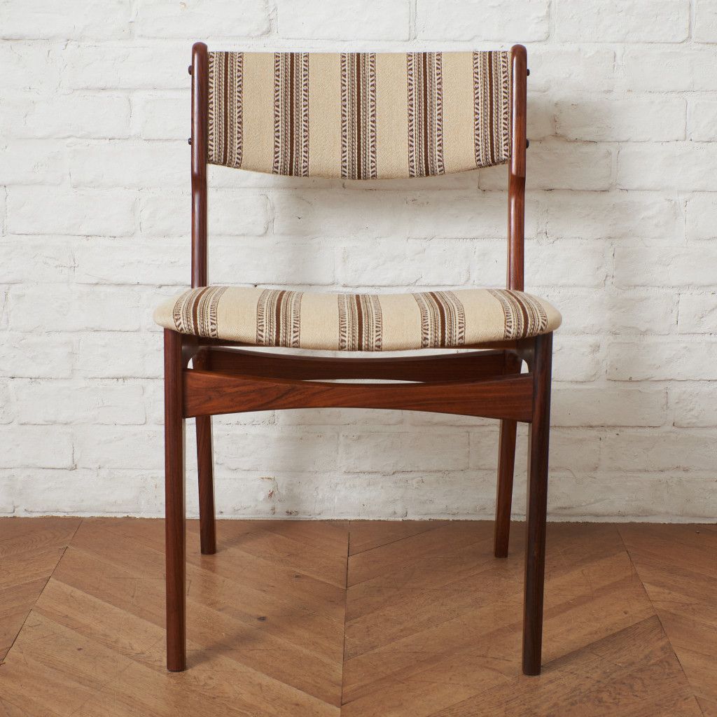 デンマーク 製 ダイニングチェア 北欧 ヴィンテージ ローズウッド 食卓