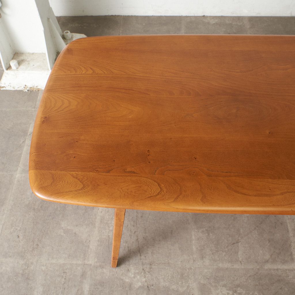 レア Ercol プランクテーブル エルム アーコール ダイニングテーブル