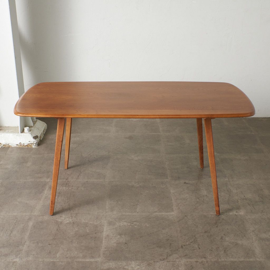 レア Ercol プランクテーブル エルム アーコール ダイニングテーブル