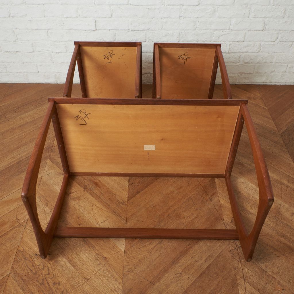 SUNELM ネスト コーヒーテーブル チーク 英国 ヴィンテージ 北欧