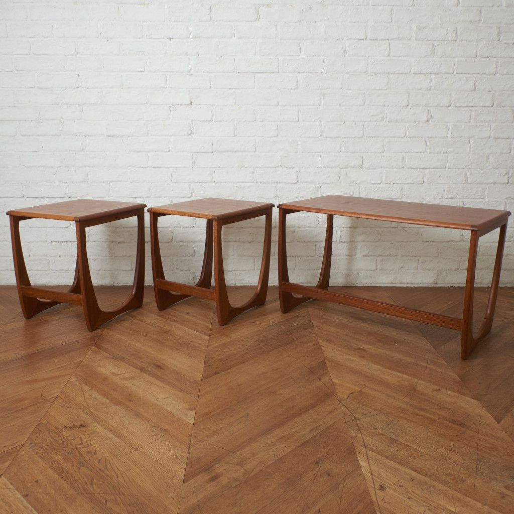 SUNELM ネスト コーヒーテーブル チーク 英国 ヴィンテージ 北欧