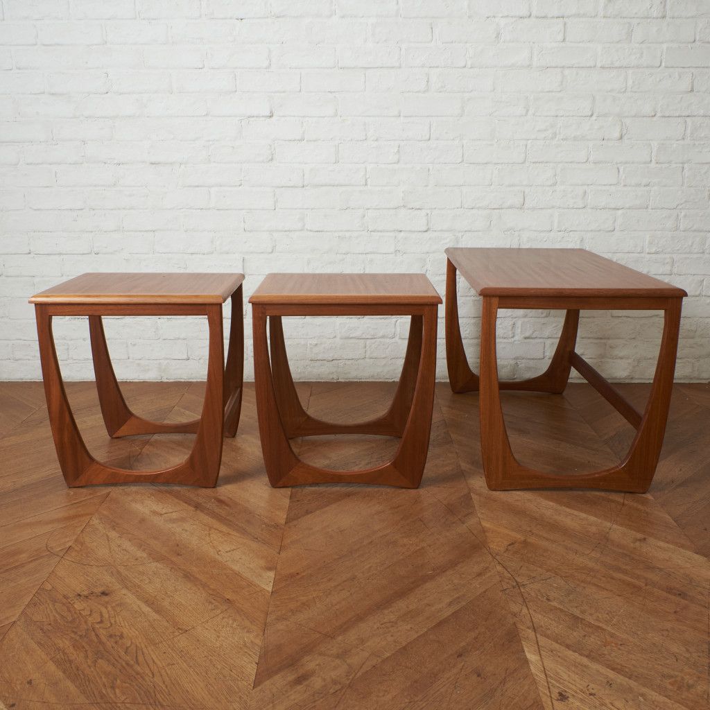 SUNELM ネスト コーヒーテーブル チーク 英国 ヴィンテージ 北欧