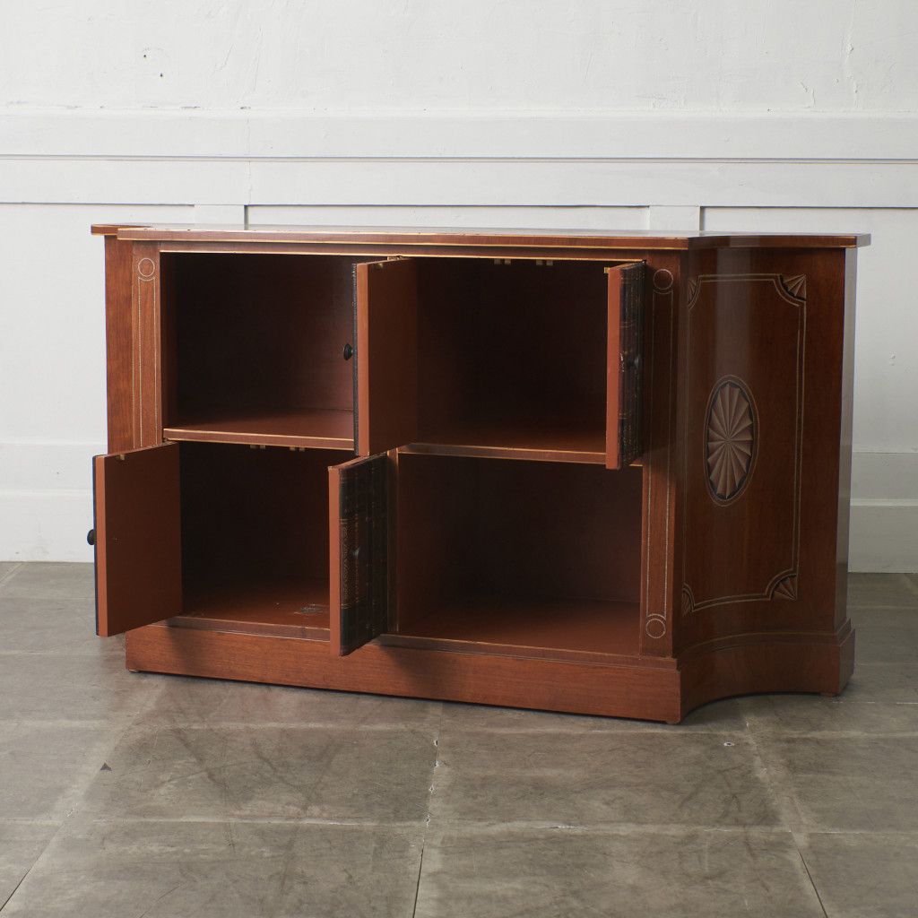 クラシック サイドボード ブック モチーフ 象嵌 コンソール