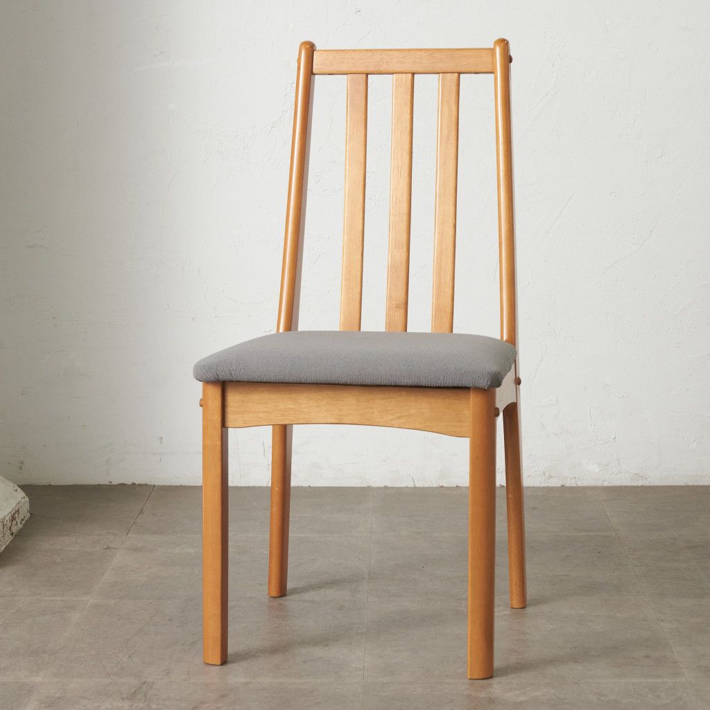 張替済 イギリス ヴィンテージ ダイニングチェア 木製 ビーチ 椅子