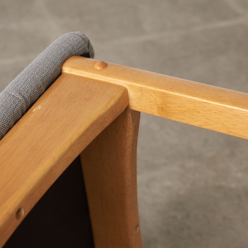 張替済 イギリス ヴィンテージ ダイニングチェア 木製 ビーチ 椅子