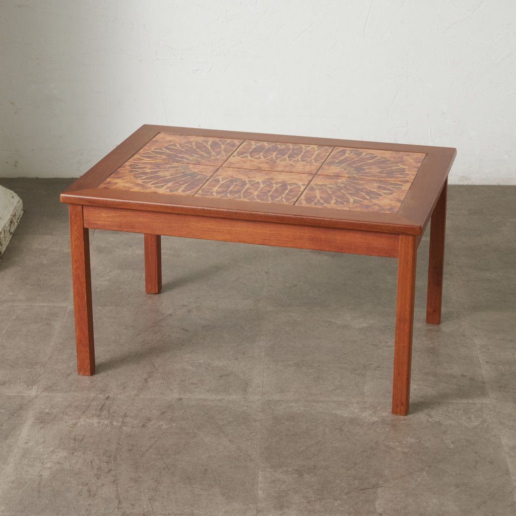 デンマーク製 TOFTEN mobelfabrikken タイルトップ チーク コーヒー