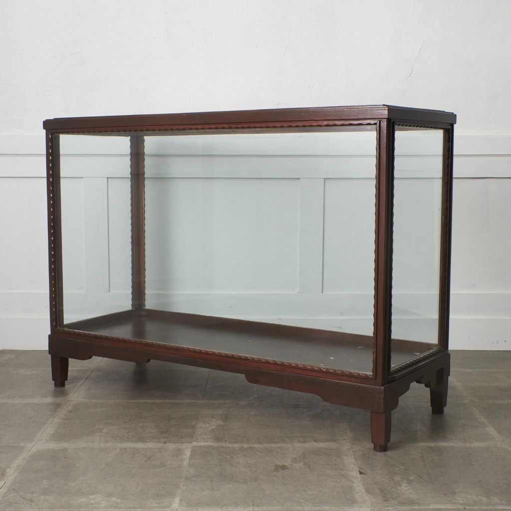 アンティーク ショーケース マホガニー カウンター ガラスケース