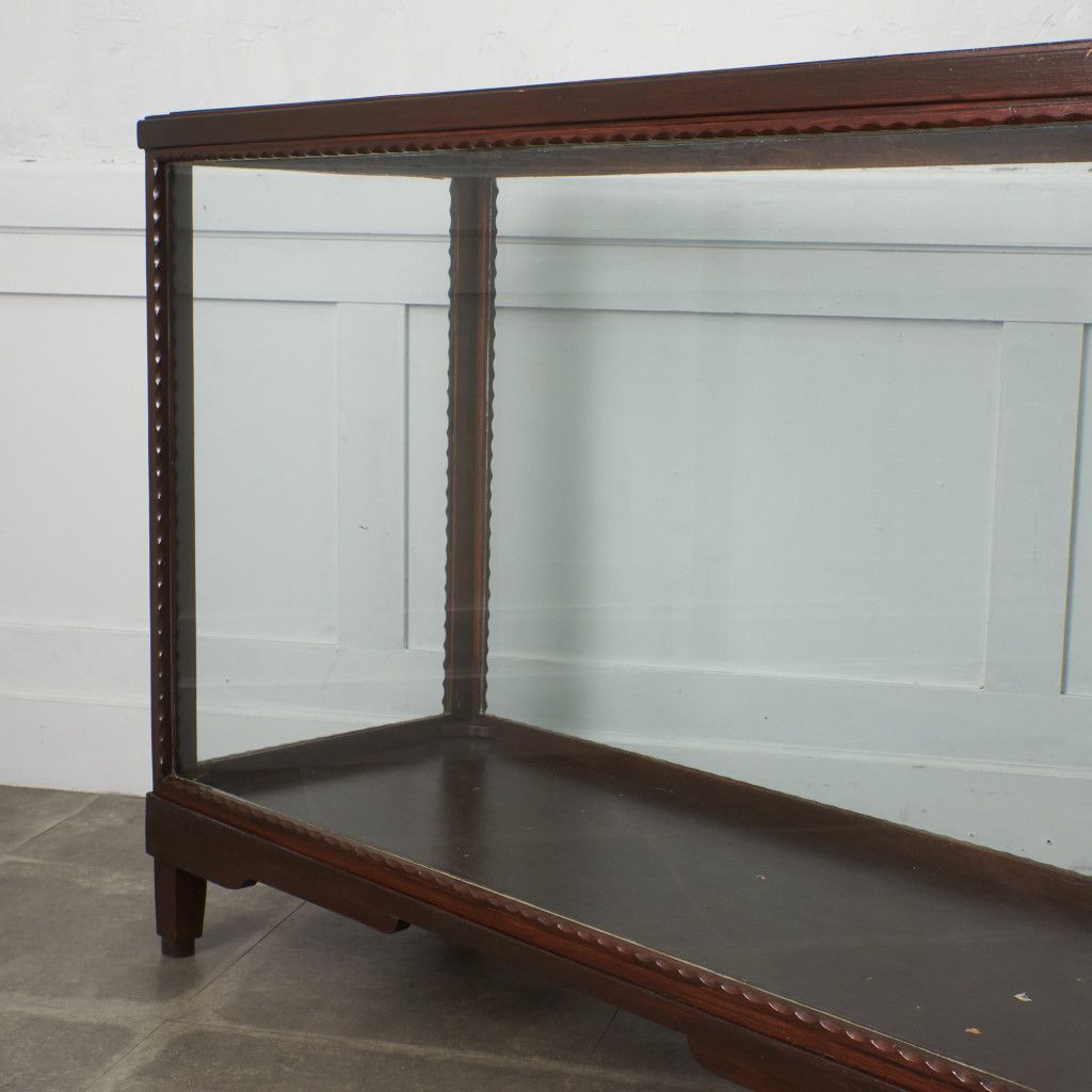 アンティーク ショーケース マホガニー カウンター ガラスケース