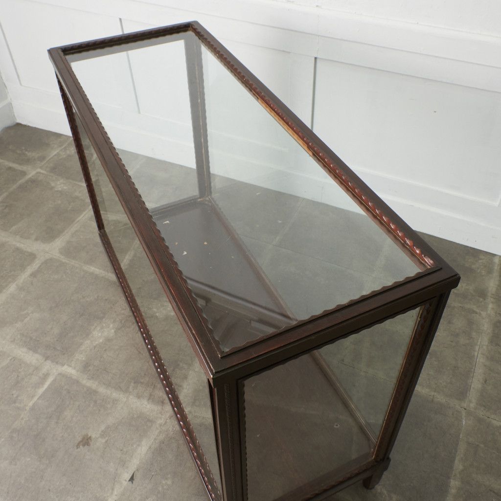 アンティーク ショーケース マホガニー カウンター ガラスケース