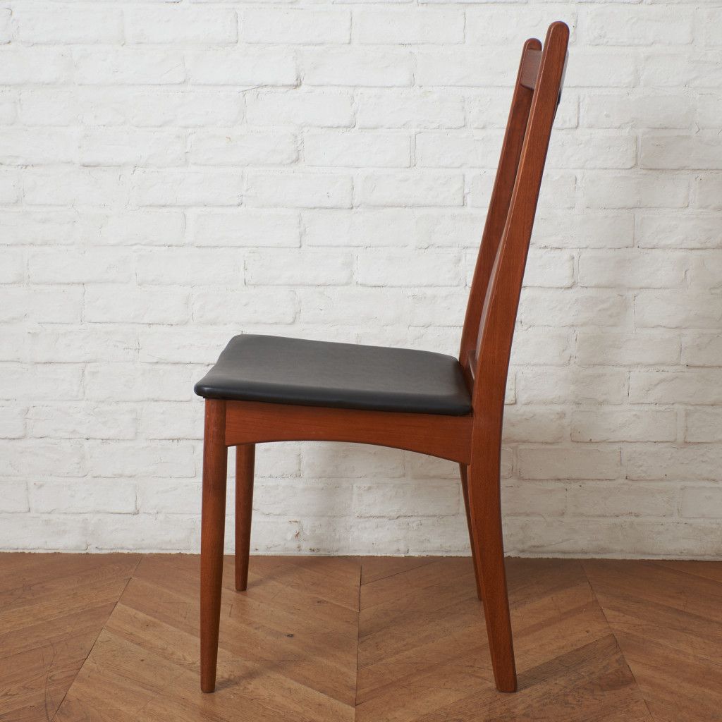 張替済 北欧 ヴィンテージ ダイニングチェア チーク 椅子 天然木