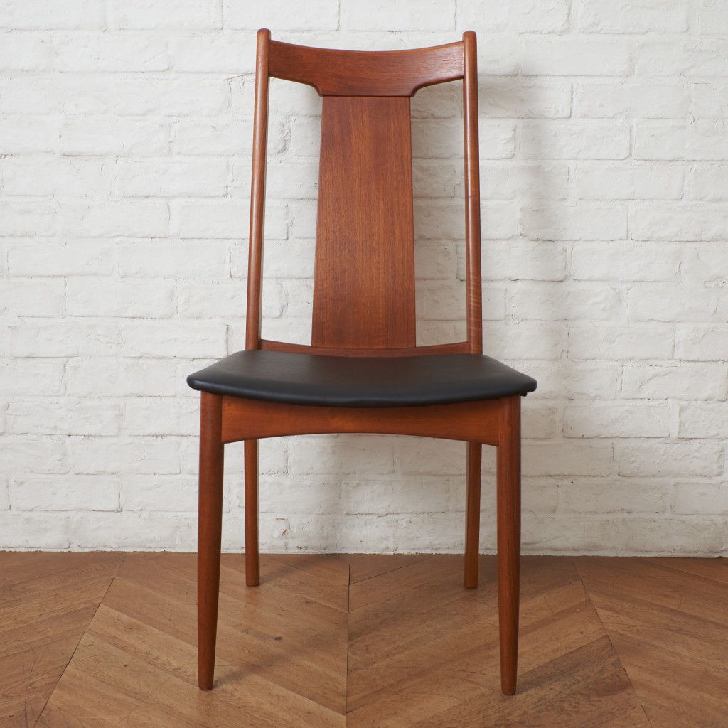 張替済 北欧 ヴィンテージ ダイニングチェア チーク 椅子 天然木