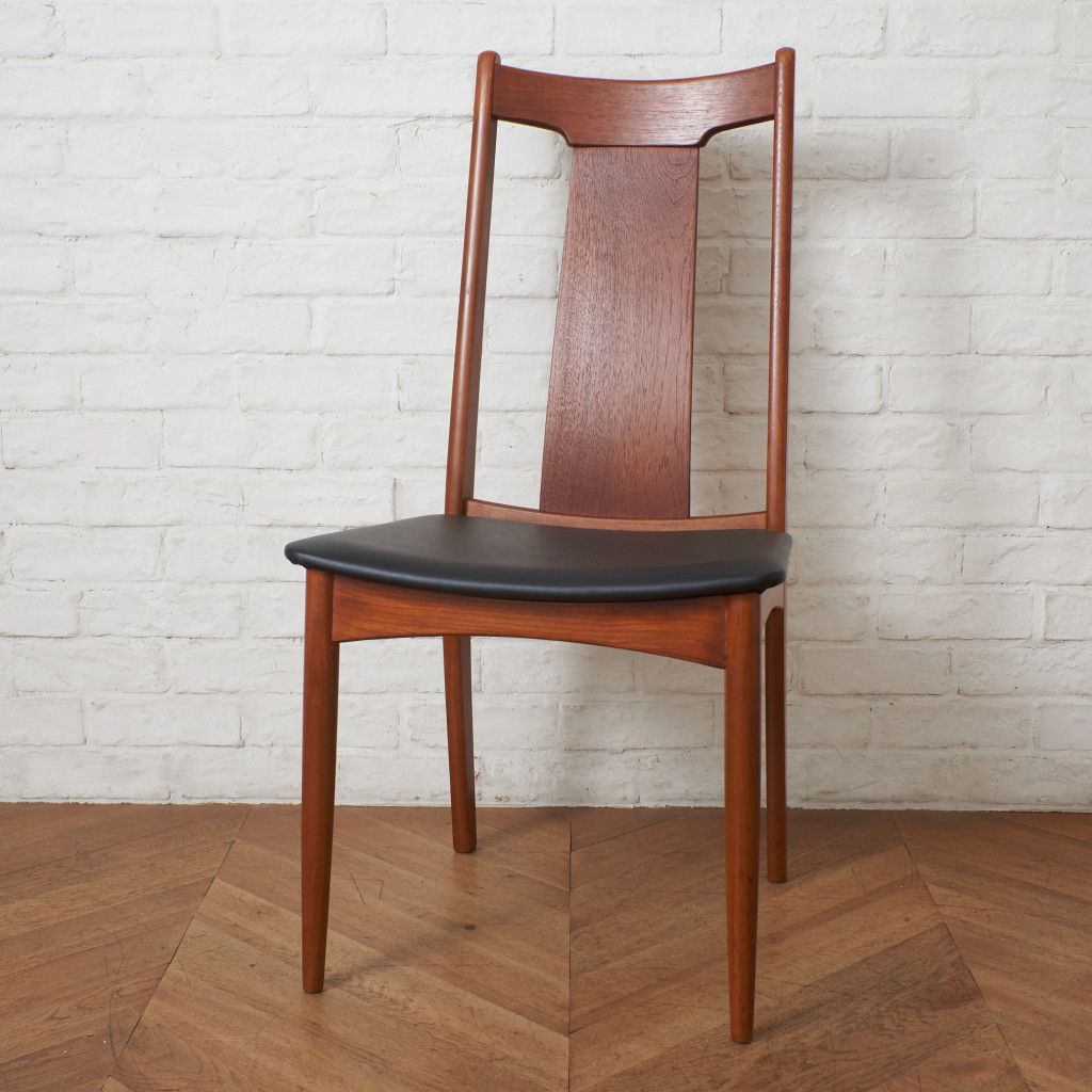 張替済 北欧 ヴィンテージ ダイニングチェア チーク 椅子 天然木