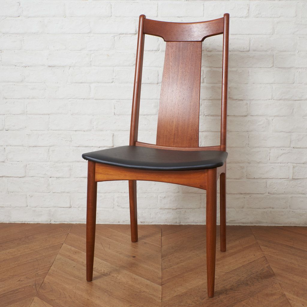 張替済 北欧 ヴィンテージ ダイニングチェア チーク 椅子 天然木