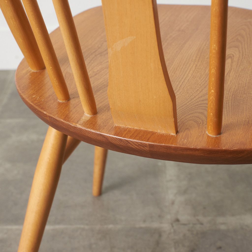 アーコール ERCOL スワンバックチェア ラウンドゴールドラベル スワン 
