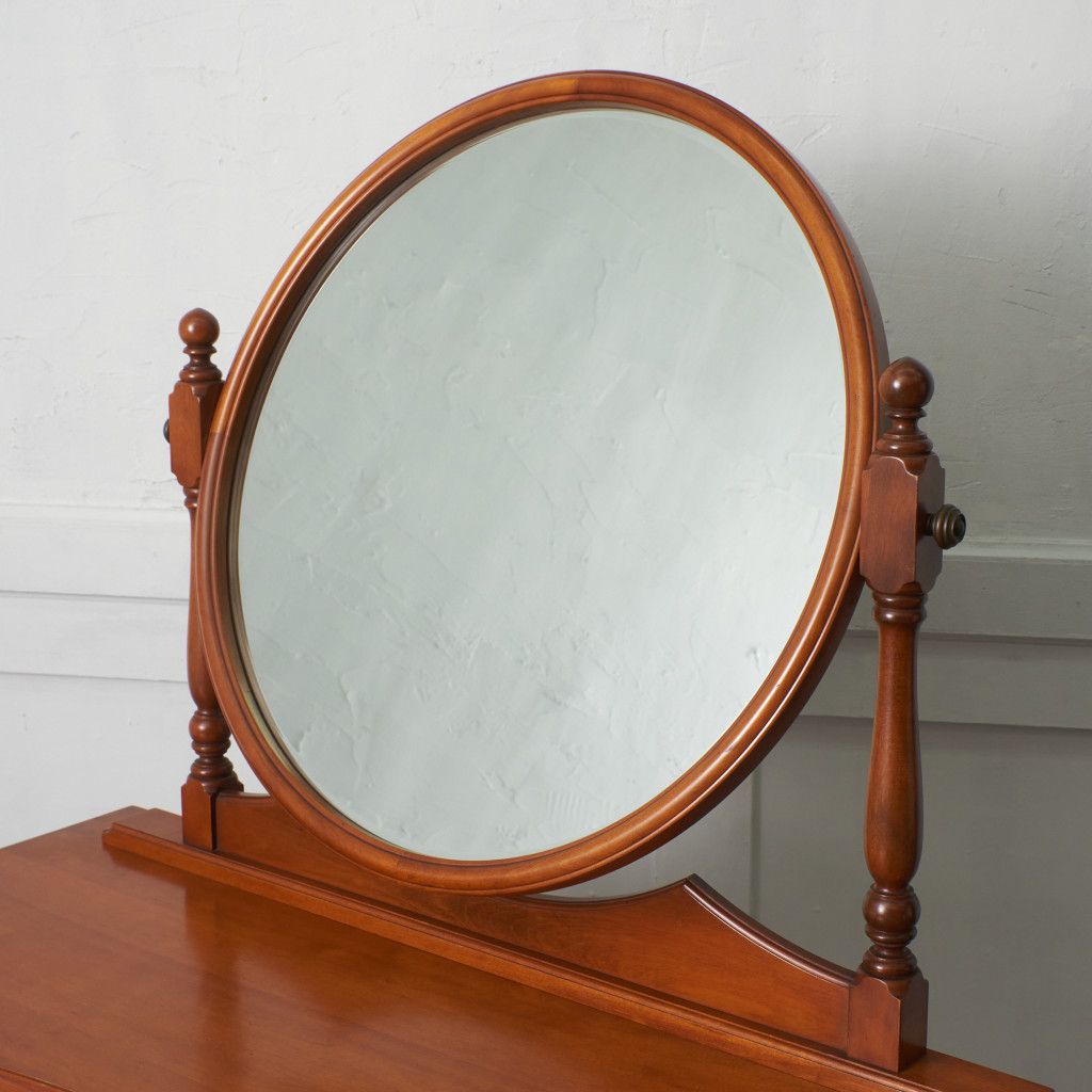 横浜ダニエル Daniel ドレッサー A-402 丸型 ミラー 無垢材 クラシック