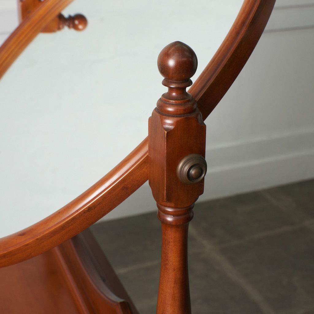 横浜ダニエル Daniel ドレッサー A-402 丸型 ミラー 無垢材 クラシック