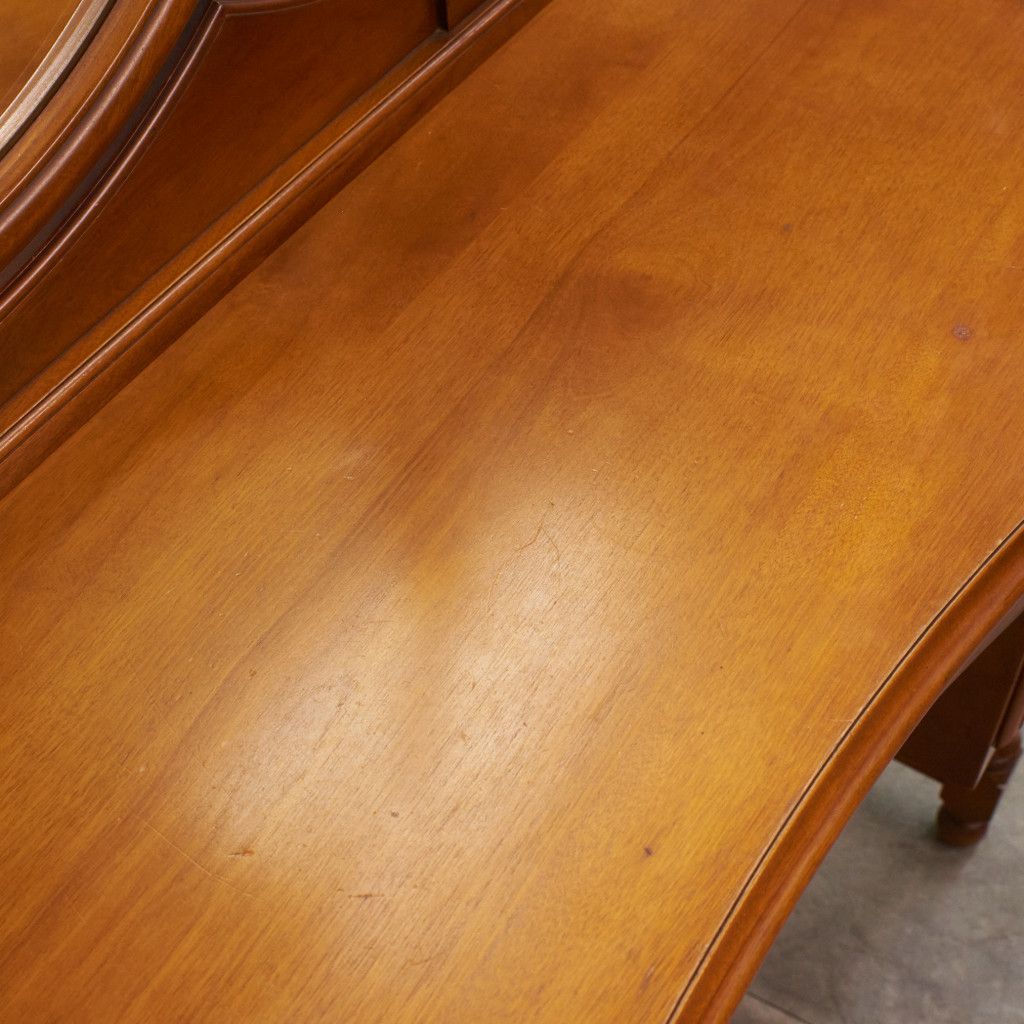 横浜ダニエル Daniel ドレッサー A-402 丸型 ミラー 無垢材 クラシック