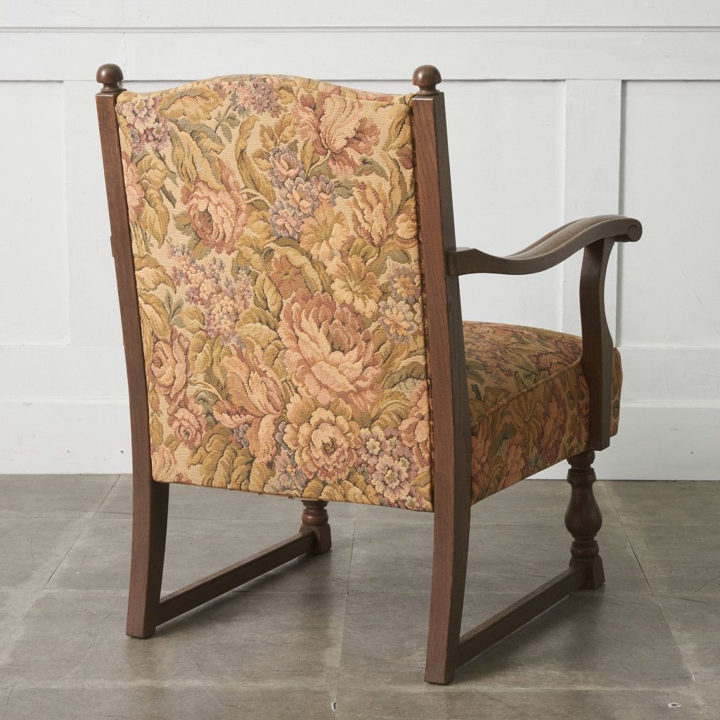 H110K59c 神戸洋家具 永田良介商店 1人掛けソファ 永田良介商店 一人掛け ソファ 肘掛け 椅子 オーク 木製 楢 応接