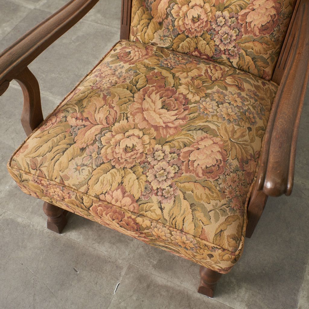 永田良介商店 一人掛け ソファ 肘掛け 椅子 オーク 木製 楢 応接