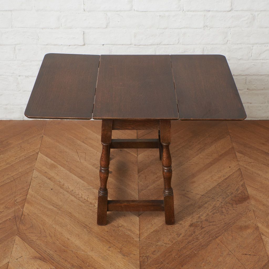 英国 クラシック ドロップリーフ コーヒーテーブル サイドテーブル