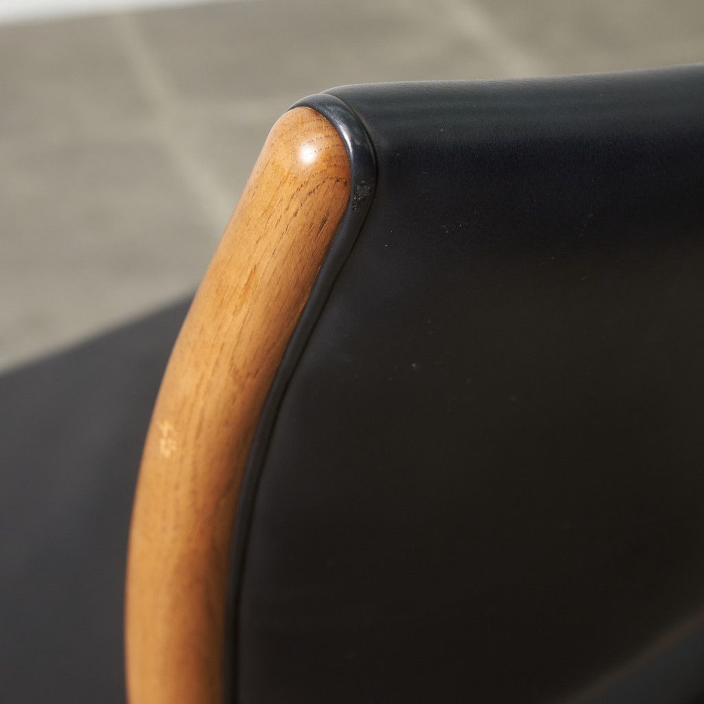 日進木工 Norfore ダイニングチェア オーク 本革 木製 椅子 北欧