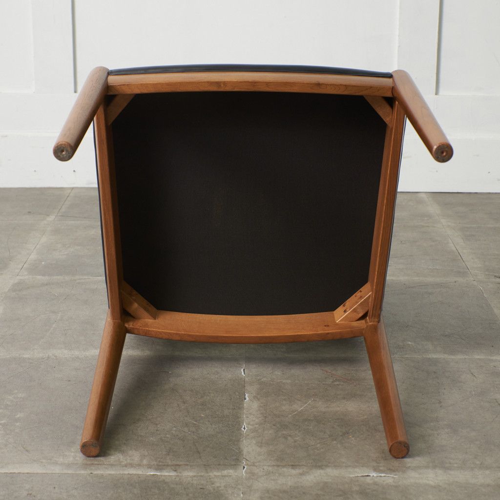 日進木工 Norfore ダイニングチェア オーク 本革 木製 椅子 北欧