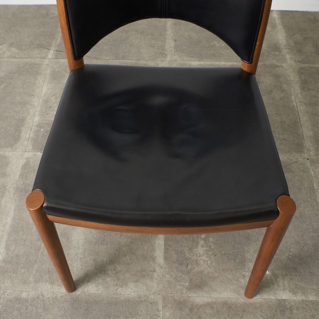 日進木工 Norfore ダイニングチェア オーク 本革 木製 椅子 北欧