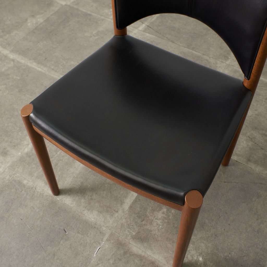 日進木工 Norfore ダイニングチェア オーク 本革 木製 椅子 北欧