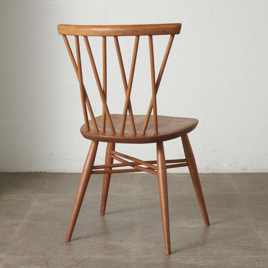 レア ercol ラティスドチェア アーコール 英国 ヴィンテージ クロス