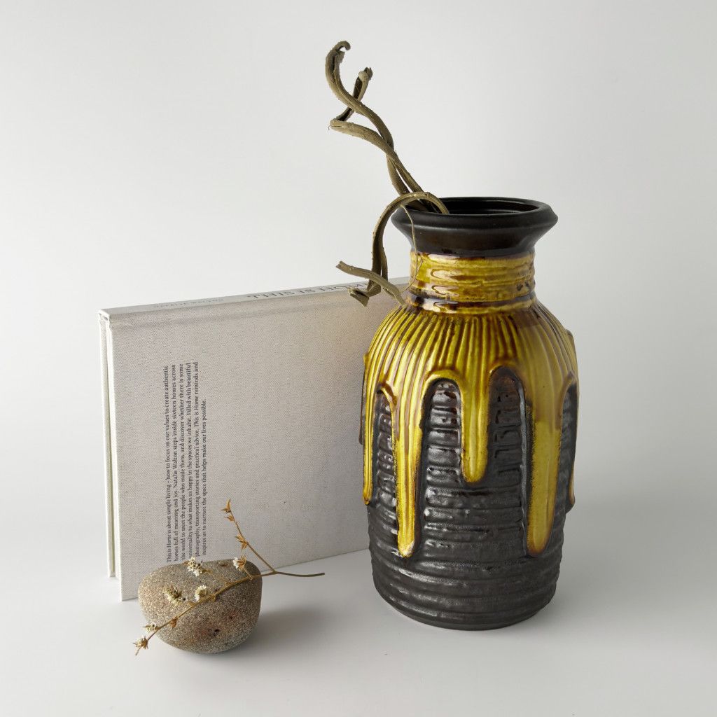 西ドイツ Fat lava ヴィンテージ フラワーベース Carstens 花器 花瓶