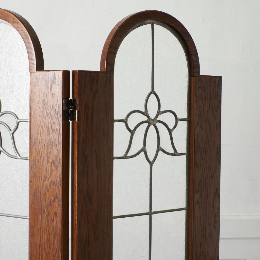 定価25万 三越家具 ブルージュ 3連 パーティション Brugge ステンド