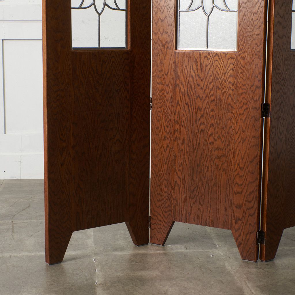 定価25万 三越家具 ブルージュ 3連 パーティション Brugge ステンド