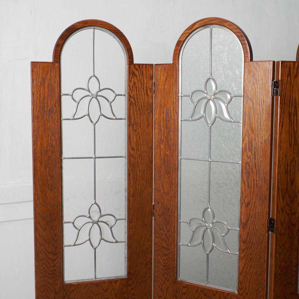 定価25万 三越家具 ブルージュ 3連 パーティション Brugge ステンド