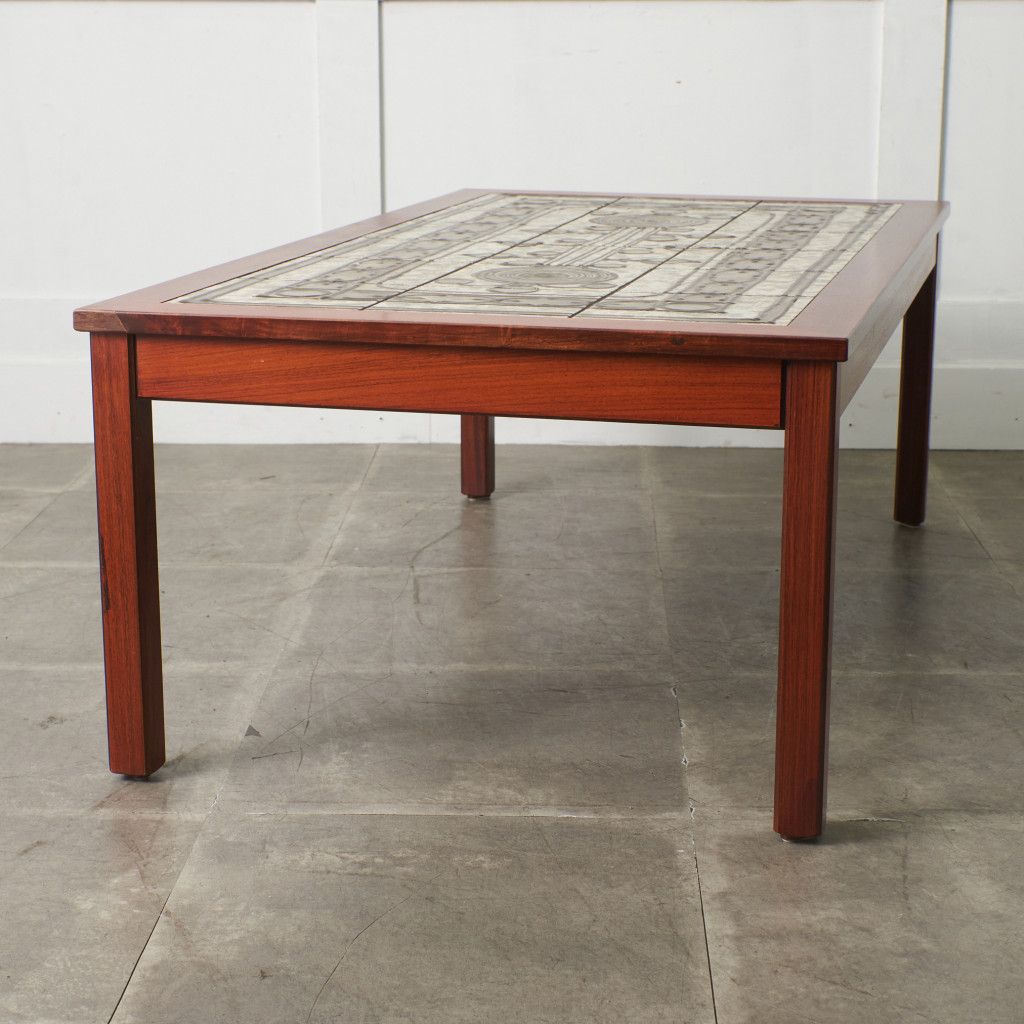 デンマーク Mobelintarsia タイルトップ センターテーブル OX-ART