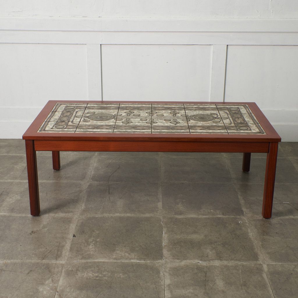 デンマーク Mobelintarsia タイルトップ センターテーブル OX-ART