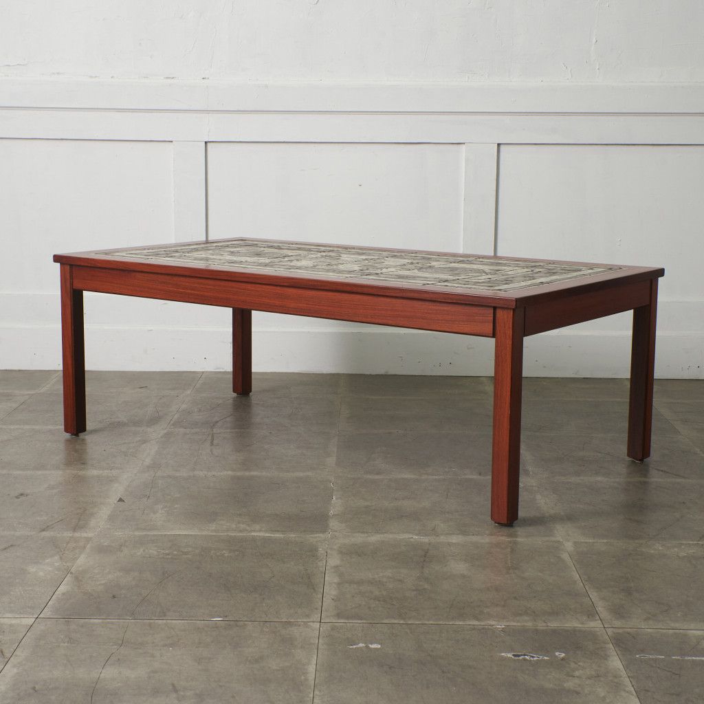 デンマーク Mobelintarsia タイルトップ センターテーブル OX-ART