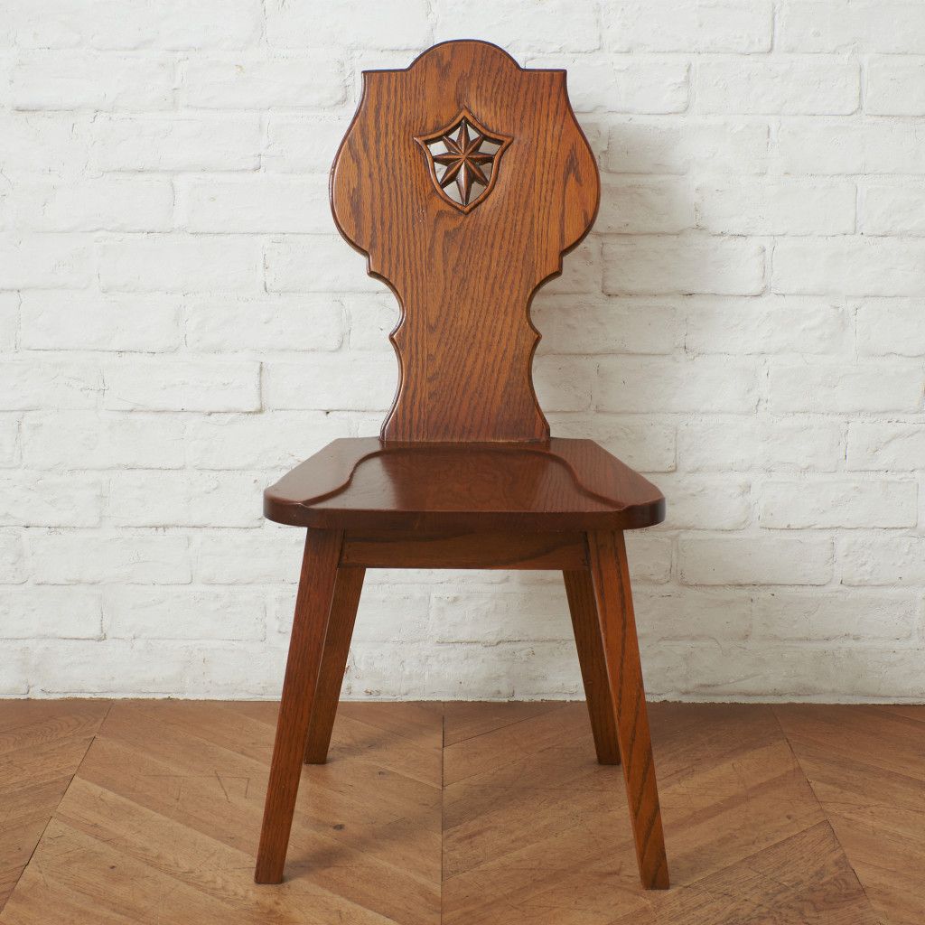 三越家具 ブルージュ Brugge オーク チェア 彫刻 椅子 英国 カントリー