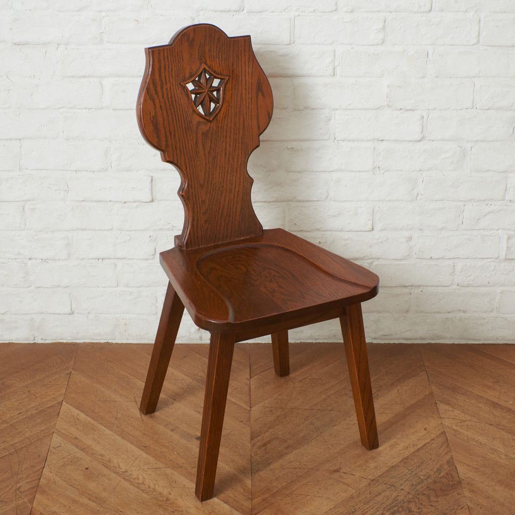 三越家具 ブルージュ Brugge オーク チェア 彫刻 椅子 英国 カントリー