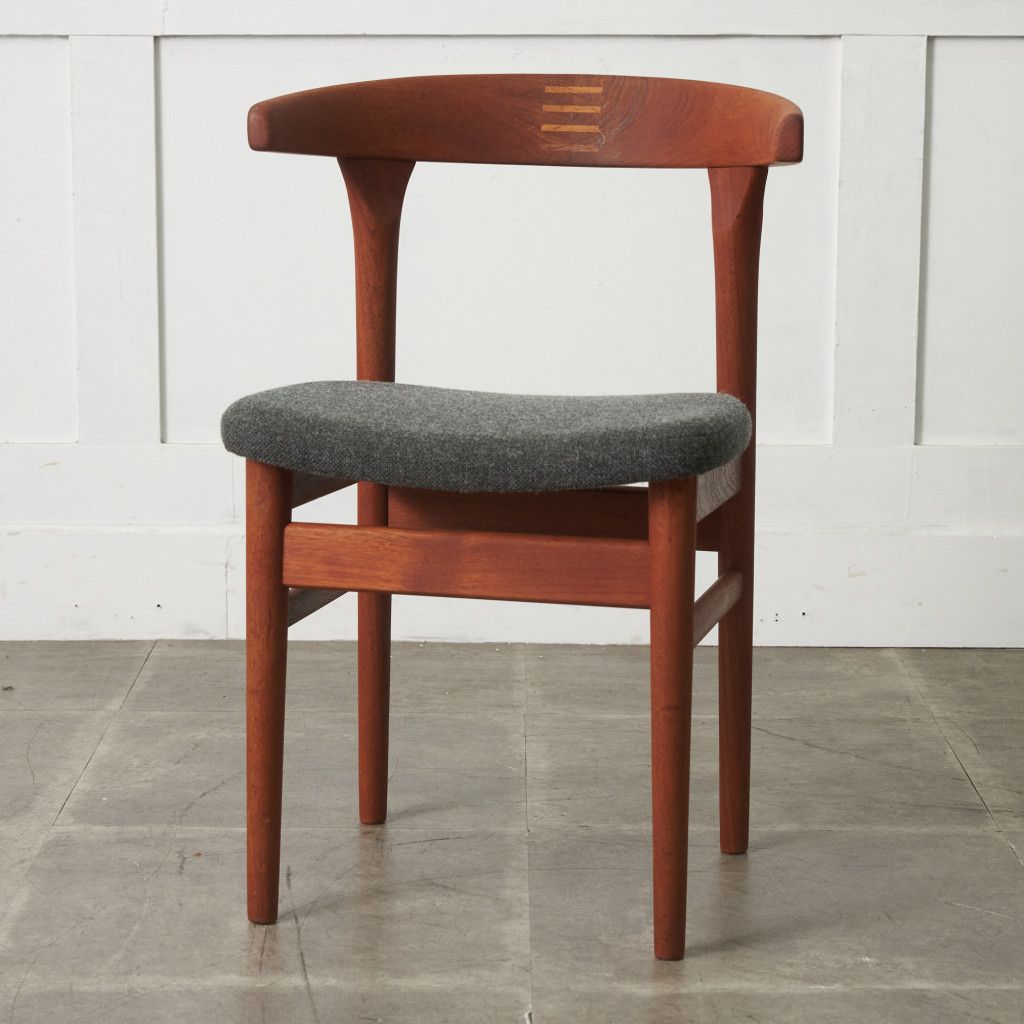 張替済 チーク 無垢材 ダイニングチェア 北欧 スタイル ヴィンテージ
