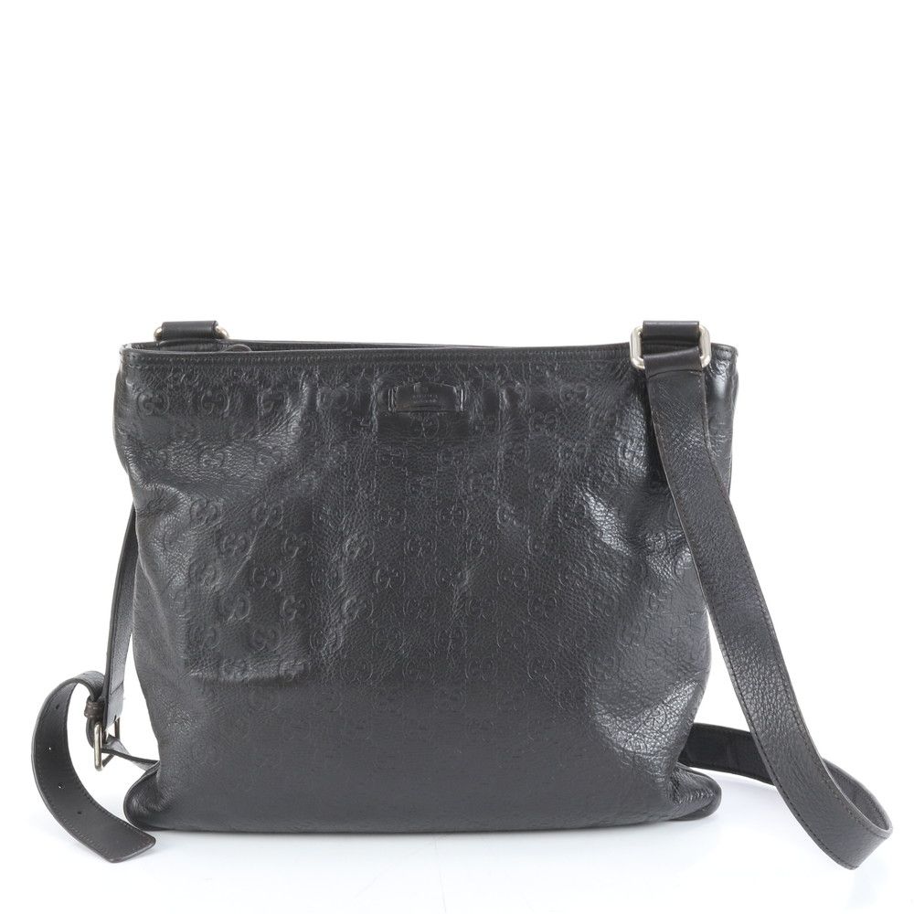 極美品 グッチ グッチシマ 201446 レザー ショルダーバッグ 斜め掛け