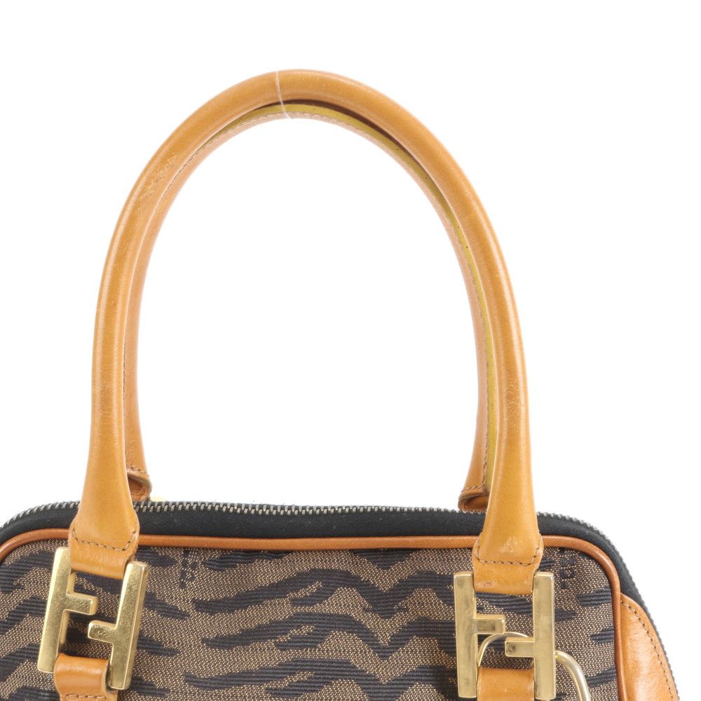 美品 ヴィンテージ フェンディ ゼブラ柄 レザー 2WAY ショルダーバッグ