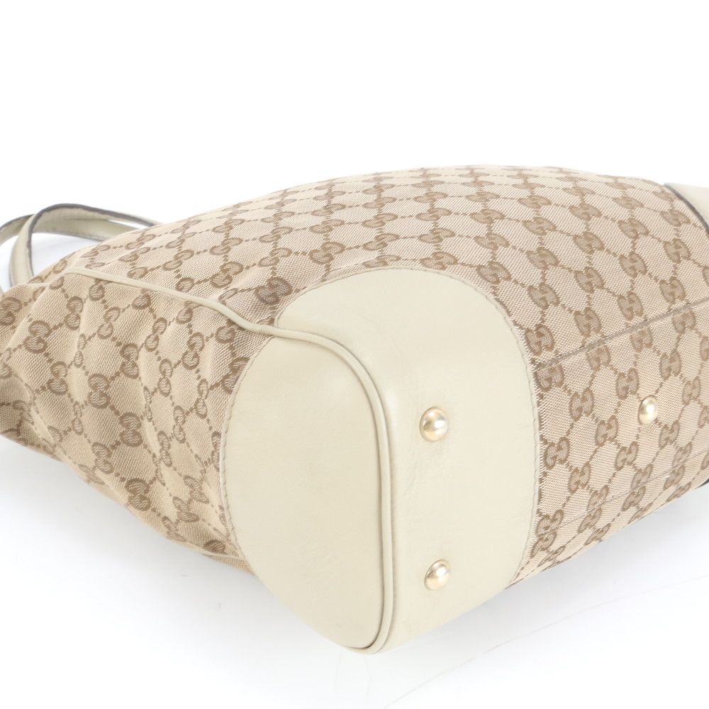 美品 グッチ GG キャンバス シェリー ライン メイフェア 257062 レザー